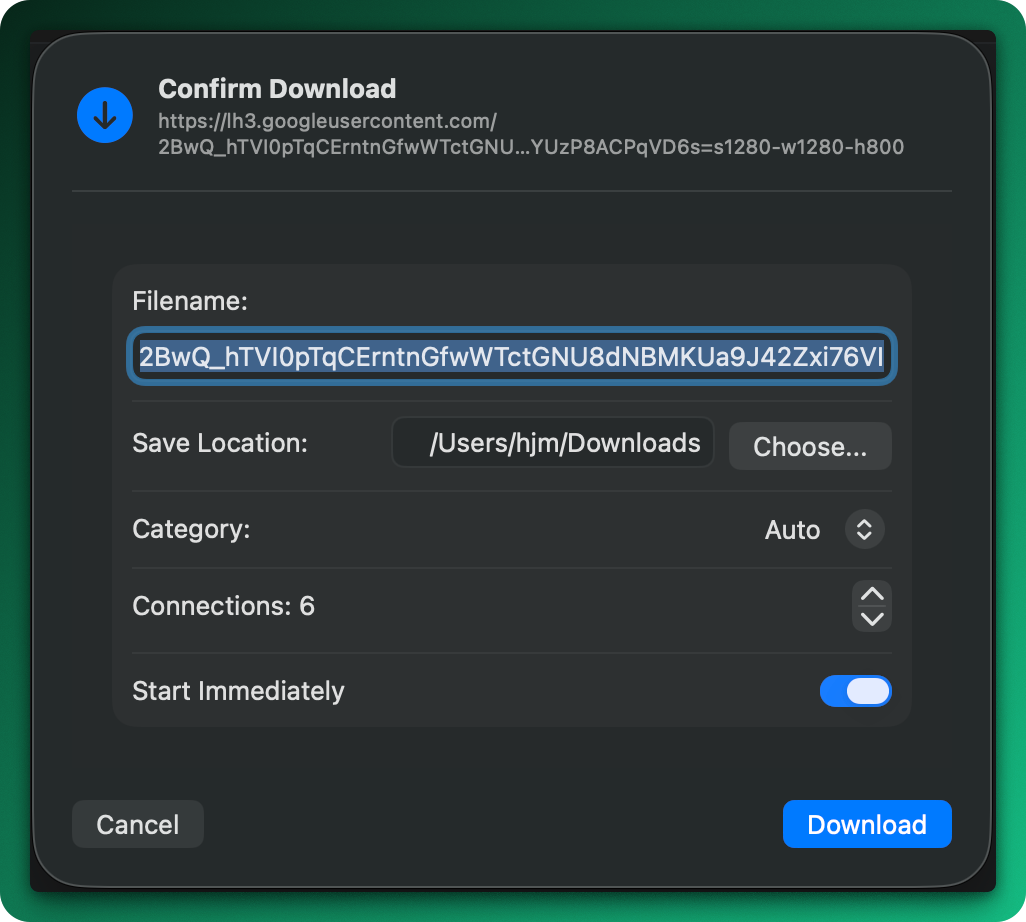 Confirm dialog