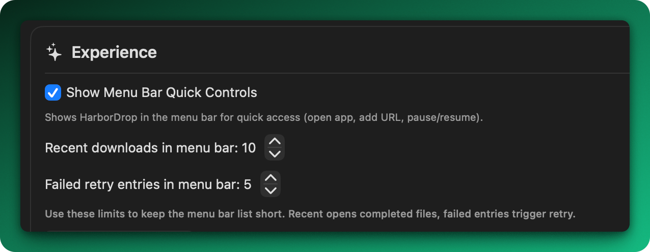 Menubar