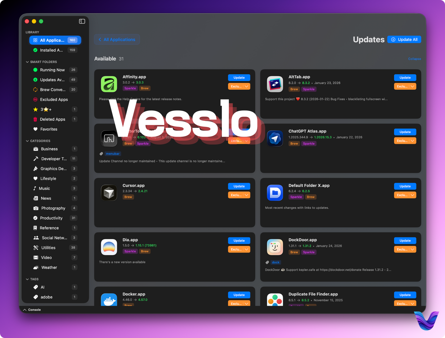 Vesslo for macOS screenshot